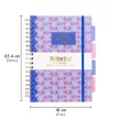 Spirálfüzet, B5, vonalas, 100 lap, PUKKA PAD "Floral Project Book", vegyes minta 1 db
