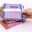 Spirálfüzet, B5, vonalas, 100 lap, PUKKA PAD "Floral Project Book", vegyes minta 1 db