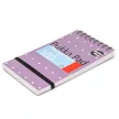 Jegyzetfüzet, A7, spirálozott, vonalas, 50 lap, PUKKA PAD "Metallic Pocket Book", vegyes színek (szín nem választható) 1 db