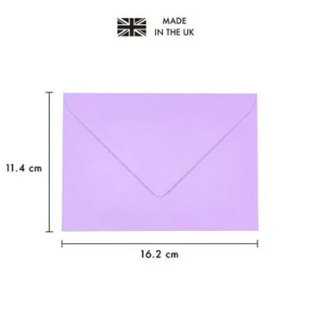   Boríték, C6, enyvezett, PUKKA PAD "Pastel", vegyes színek (szín nem választható), 25 db/csomag