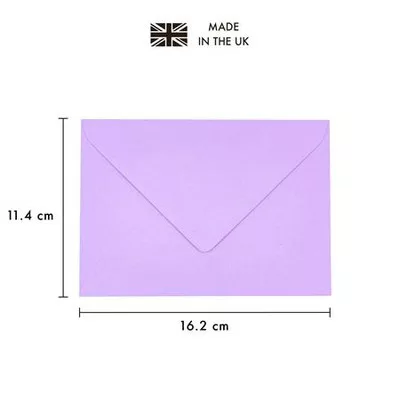 Boríték, C6, enyvezett, PUKKA PAD "Pastel", vegyes színek (szín nem választható), 25 db/csomag