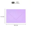 Boríték, C6, enyvezett, PUKKA PAD "Pastel", vegyes színek (szín nem választható), 25 db/csomag