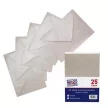 Boríték, C6, enyvezett, PUKKA PAD "Fresh White", elefántcsont fehér, 25 db/csomag