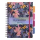 Spirálfüzet, B5, vonalas, 100 lap, PUKKA PAD "Project Book Bloom", vegyes minta 1 db