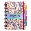 Spirálfüzet, B5, vonalas, 100 lap, PUKKA PAD "Project Book Bloom", vegyes minta 1 db