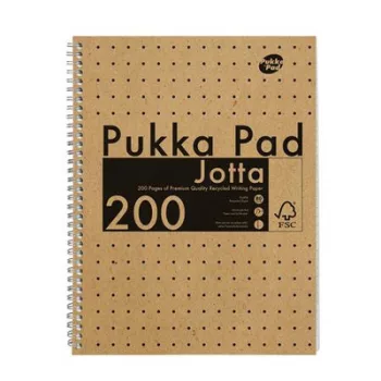   Spirálfüzet, A4, vonalas, 100 lap, PUKKA PAD "Jotta Kraft" 1 db