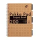 Spirálfüzet, A4, vonalas, 100 lap, PUKKA PAD "Kraft project book" 1 db