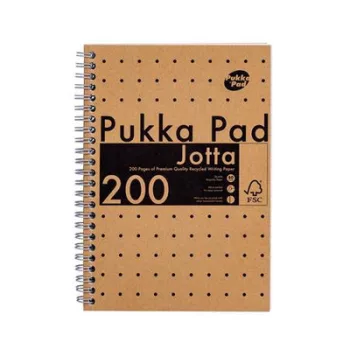   Spirálfüzet, A5, vonalas, 100 lap, PUKKA PAD "Jotta Kraft"