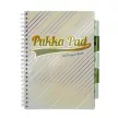 Spirálfüzet, A4, vonalas, elválasztóval, 100 lap, PUKKA PAD "Haze Project Book", vegyes szín 1 db