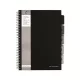 Spirálfüzet, A4, vonalas, 125 lap, PUKKA PAD "Black project book", fekete 1 db