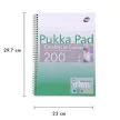 Spirálfüzet, A4, vonalas, 100 lap, PUKKA PAD "Irlen Jotta Green" 1 db