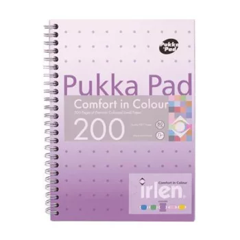   Spirálfüzet, A5, vonalas, 100 lap, PUKKA PAD "Irlen Jotta Lavender"