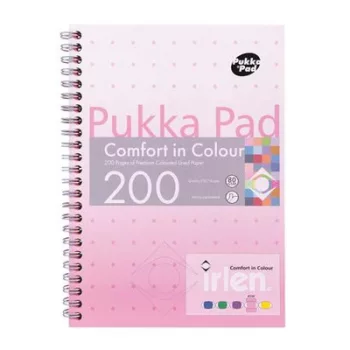   Spirálfüzet, A5, vonalas, 100 lap, PUKKA PAD "Irlen Jotta Rose"