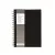 Spirálfüzet, A5, vonalas, 80 lap, PUKKA PAD "Black", fekete 1 db
