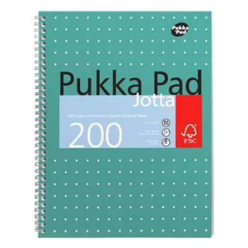   Spirálfüzet, A4+, kockás, 100 lap, PUKKA PAD, "Metallic Jotta" 1 db