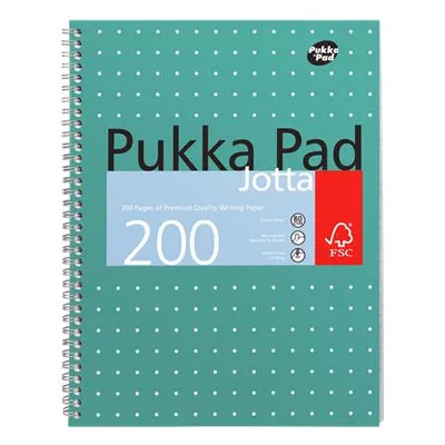 Spirálfüzet, A4+, kockás, 100 lap, PUKKA PAD, "Metallic Jotta" 1 db