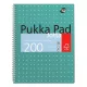Spirálfüzet, A4+, kockás, 100 lap, PUKKA PAD, "Metallic Jotta" 1 db