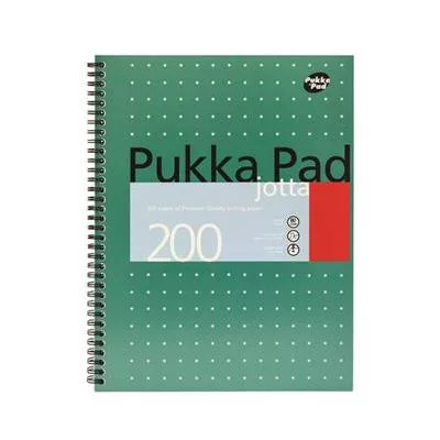 Spirálfüzet, A4+, vonalas, 100 lap, PUKKA PAD, "Metallic Jotta" 1 db