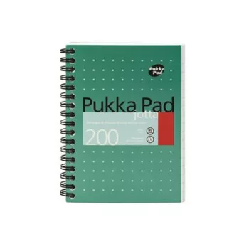   Spirálfüzet, A6, vonalas, 100 lap, PUKKA PAD, "Metallic Jotta" 1 db