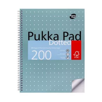   Spirálfüzet, A4+, pontrácsos, 100 lap, PUKKA PAD "Metallic Jotta" 1 db