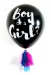 Léggömb, 91 cm, PUKKA PAD "Boy or a Girl", konfettivel 1 készlet