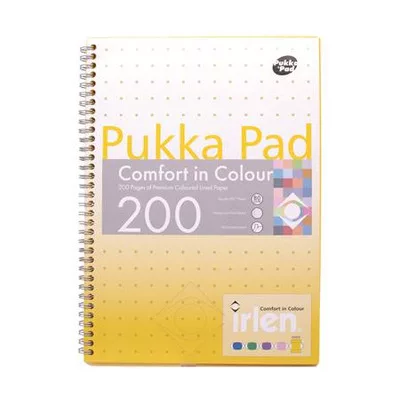 Spirálfüzet, A4, vonalas, 100 lap, PUKKA PAD "Irlen Jotta Gold" 1 db