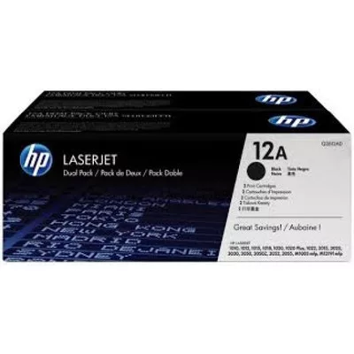 HP Q2612AD Toner FEKETE / BLACK 2*2.000 oldal kapacitás No.12A ► Legális! ◄
