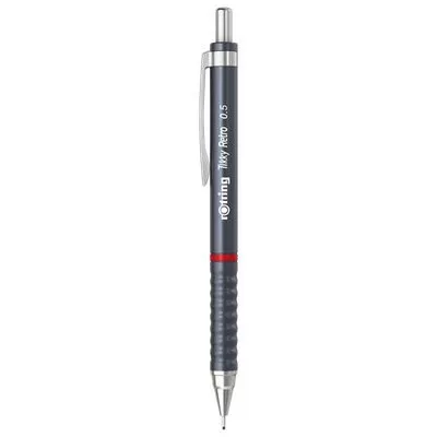Nyomósirón, 0,5 mm, ROTRING "Tikky Retro", szürke 1 db