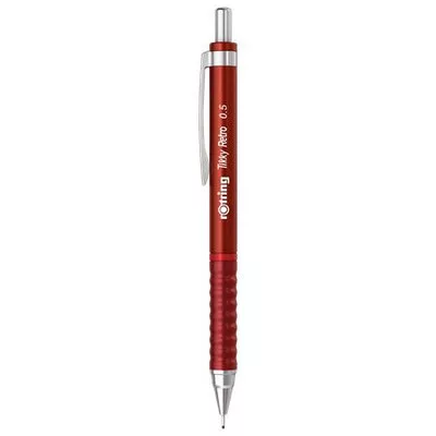 Nyomósirón, 0,5 mm, ROTRING "Tikky Retro", piros 1 db