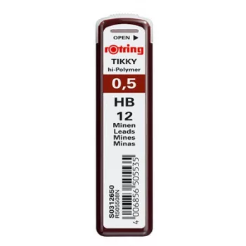 Grafitbél, HB, 0,5 mm, ROTRING