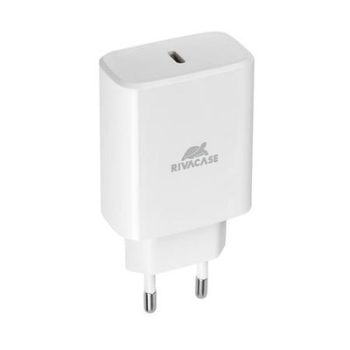   Hálózati töltő, 1xUSB-C, 30W RIVACASE "PS4193", fehér