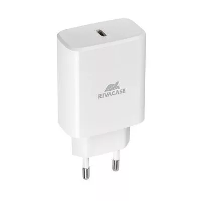 Hálózati töltő, 1xUSB-C, 30W RIVACASE "PS4193", fehér 1 db