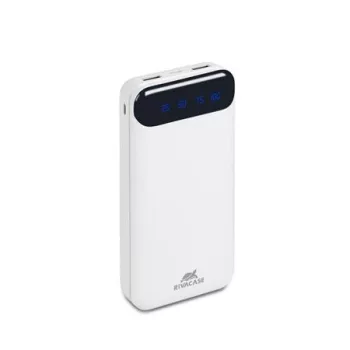   Hordozható akkumulátor, 20000mAh, RIVACASE "VA2280", fehér