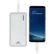 Hordozható akkumulátor, USB-A/USB-C, 10000mAh, 20W, QC/PD, RIVACASE "VA2532", fehér