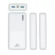 Hordozható akkumulátor, USB-A/USB-C, 20000mAh, 20W, QC/PD, RIVACASE "VA2572", fehér
