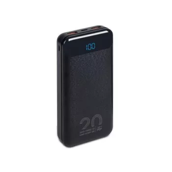   Hordozható akkumulátor, 20000mAh, QC/PD, 20W, RIVACASE "VA2580", fekete