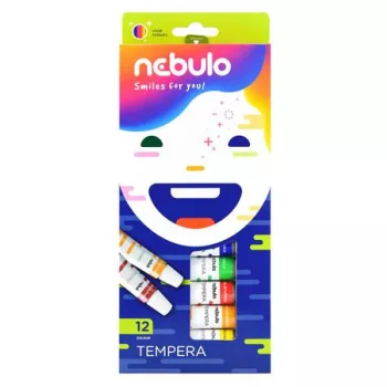Tempera készlet, 12 darabos, NEBULO