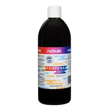 Tempera, 500 ml, NEBULO, fekete