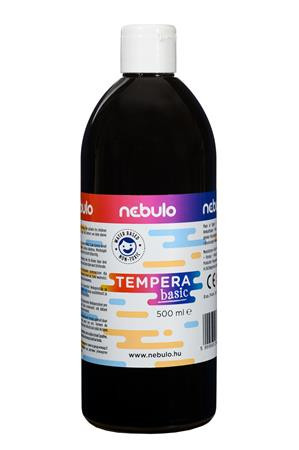 Tempera, 500 ml, NEBULO, fekete
