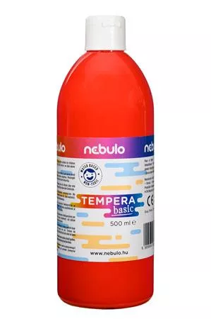 Tempera, 500 ml, NEBULO, piros