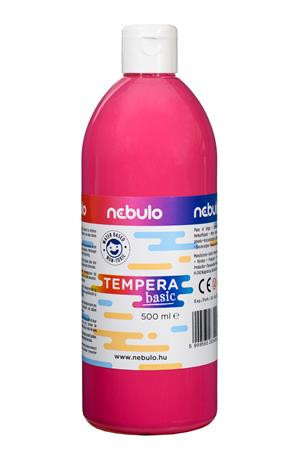 Tempera, 500 ml, NEBULO, rózsaszín