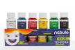 Tempera készlet, tégelyes, 25 ml, NEBULO, 6 különböző szín