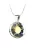 Nyaklánc, Nap formájú, fehér színjátszós SWAROVSKI® kristállyal, 19mm, ART CRYSTELLA®