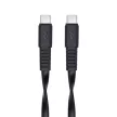 USB kábel, USB-C - USB-C, 1,2 m, RIVACASE "PS6005", fekete