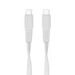 USB kábel, USB-C - USB-C, 1,2 m, RIVACASE "PS6005", fehér