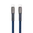 USB kábel, USB-C - USB-C, 1,2 m, RIVACASE "PS6105", kék