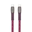 USB kábel, USB-C - USB-C, 1,2 m, RIVACASE "PS6105", piros