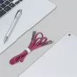USB kábel, USB-C - USB-C, 1,2 m, RIVACASE "PS6105", piros