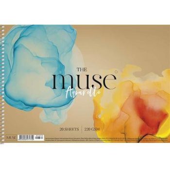   Vázlatfüzet, spirál, A4, akvarell, 20 lap, 220 g, SHKOLYARYK "Aquarelle Muse"