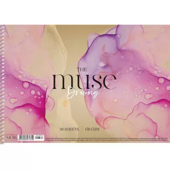   Vázlatfüzet, spirál, A4, 150 g, 30 lap, SHKOLYARYK "Drawing Muse" 1 db